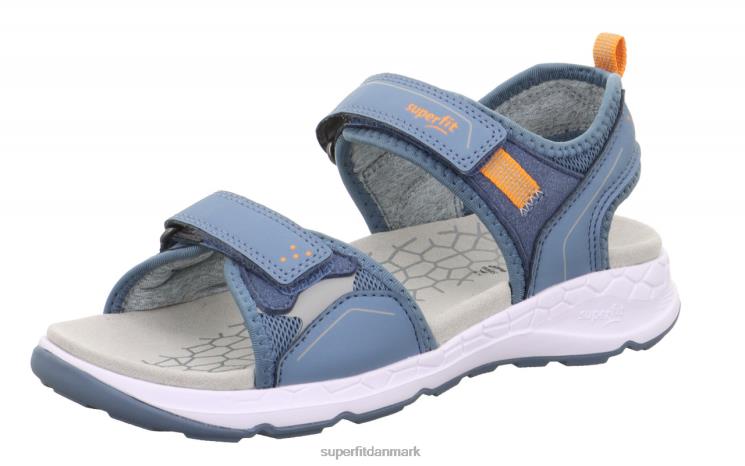 criss cross sandal med velcrolukning småbørn Superfit N866P630 sandaler blå/orange [N866P630] : Superfit Danmark for Superfit børn på børns fodsundhed.